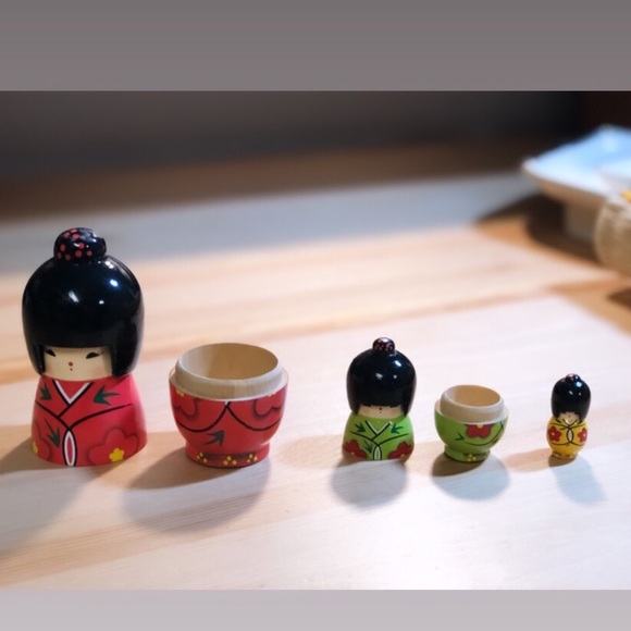 vintage japanese nesting dolls